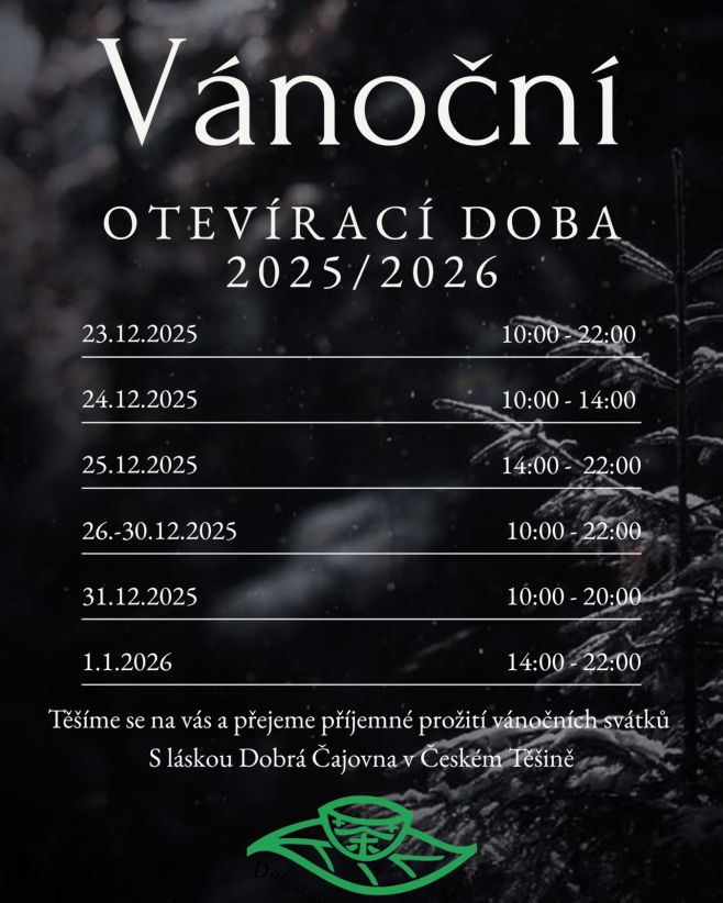 ❄️ Vánoční otevírací doba 2025/2026 ❄️ Pro rezervace volejte na +420 732977604 nebo využijte online rezervační systém...